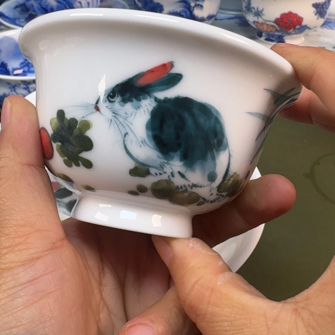 陶瓷景德镇纯手绘茶具圆圆263