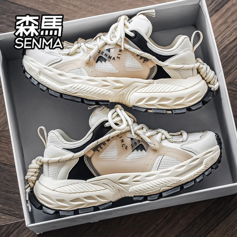 森马男鞋秋季厚底增高男款休闲老爹鞋痞帅学生百搭潮流透气运动鞋