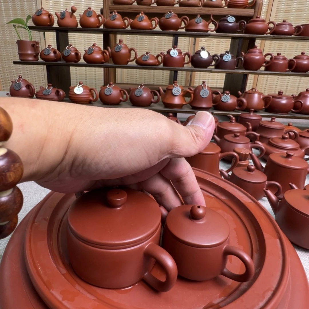 k****紫砂茶壶潮州手拉朱泥壶，微瑕不退换