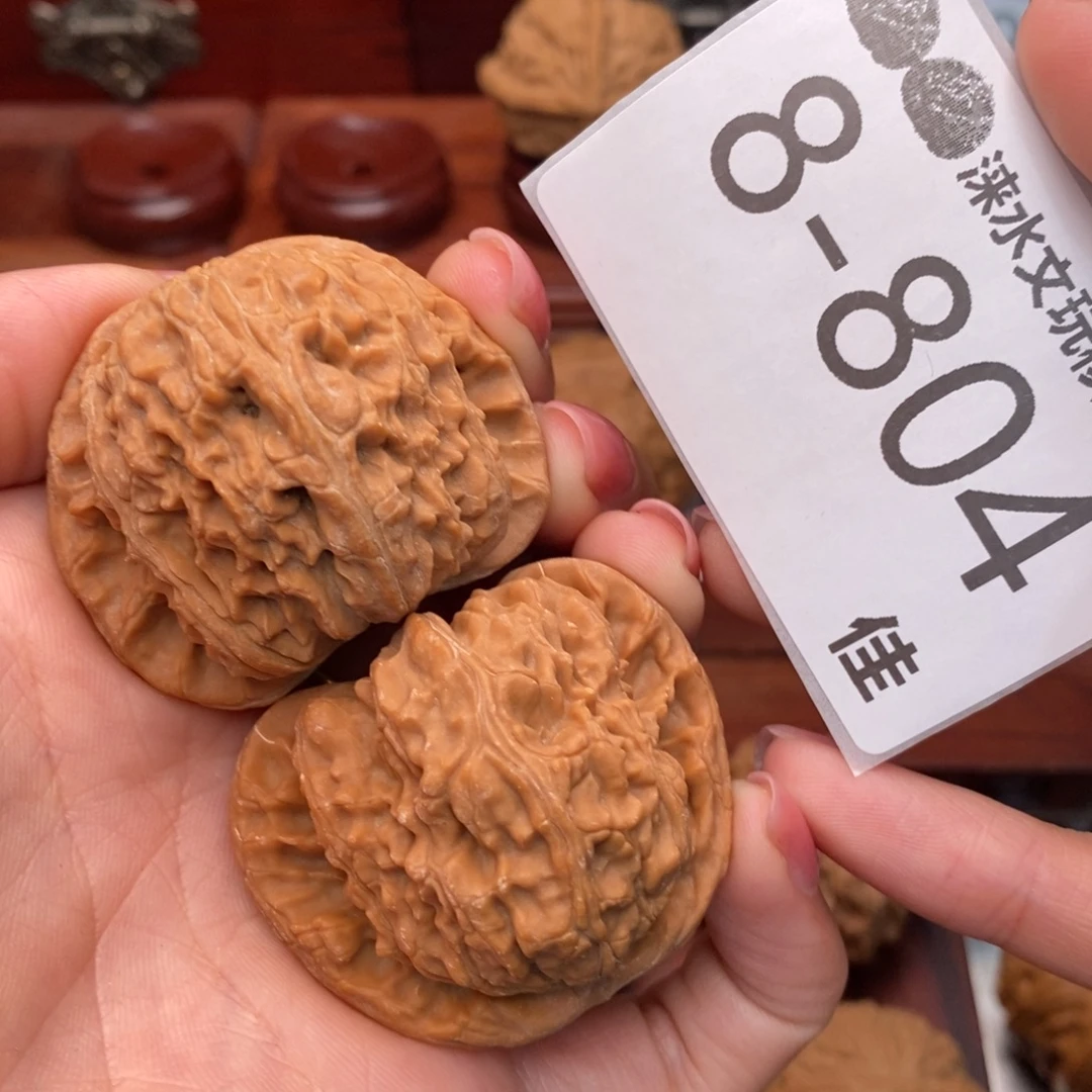 把件文玩核桃42闷白