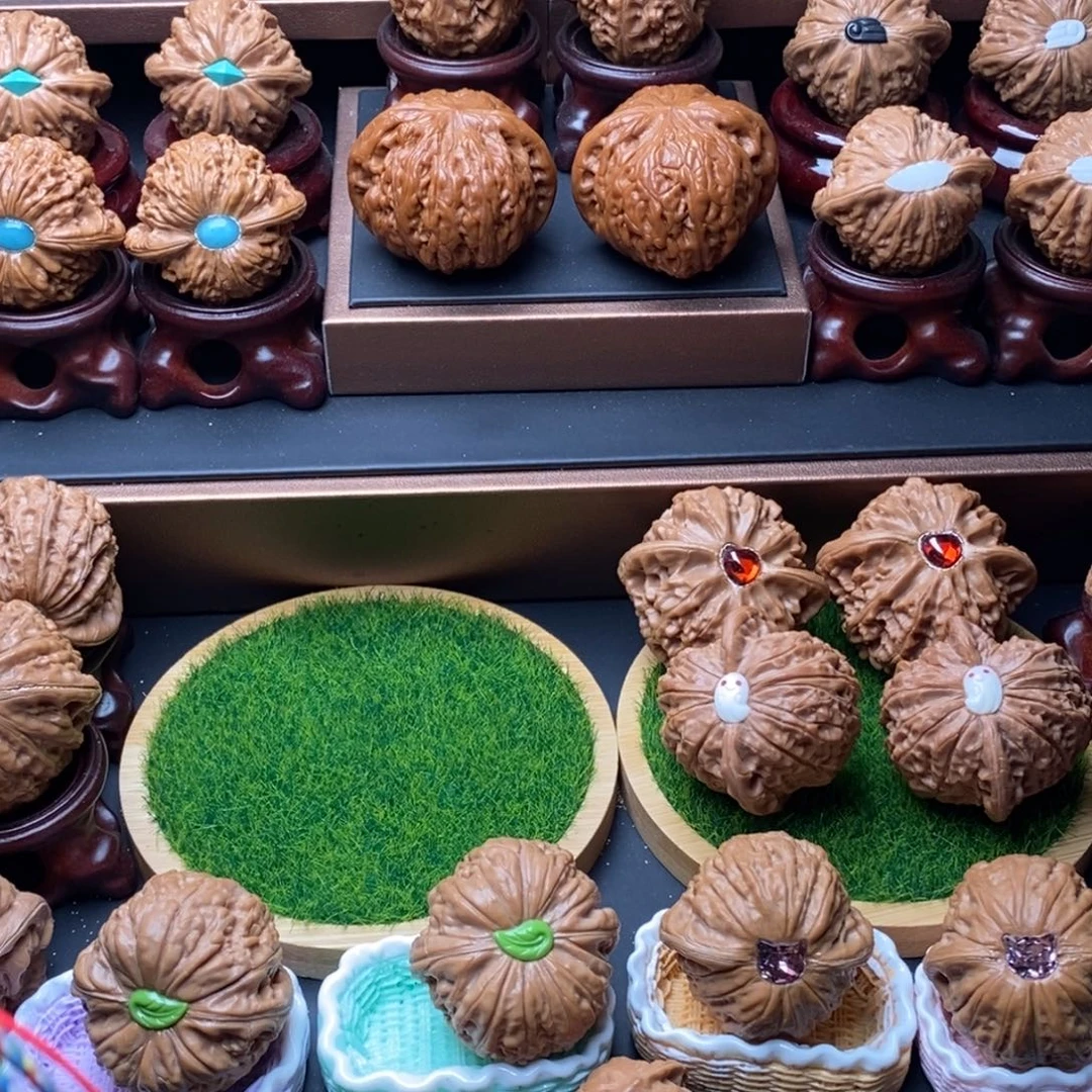 七***）吊坠文玩核桃野生