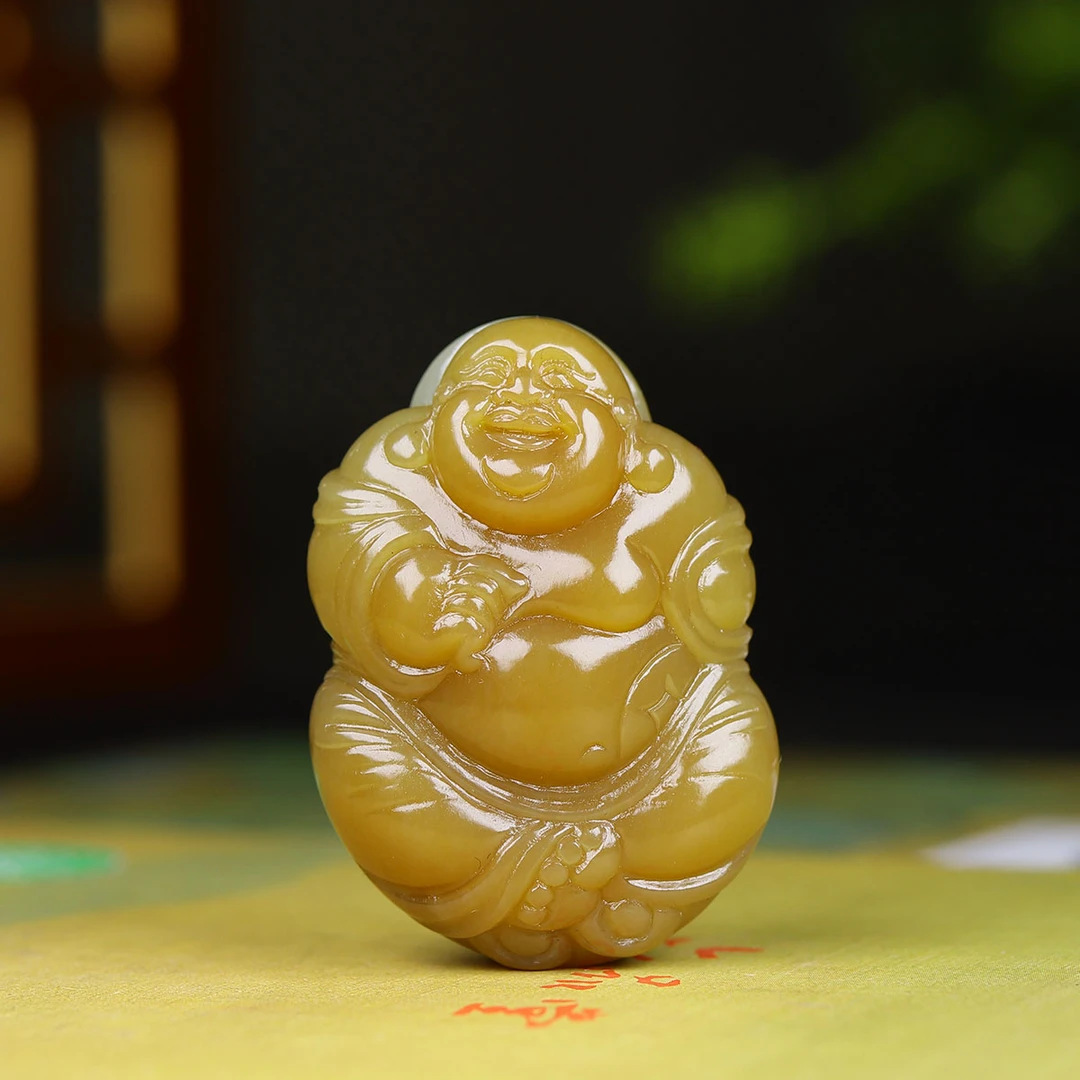 92333和田玉糖玉佛公