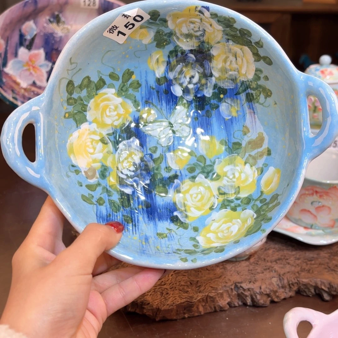 景德镇手绘高温釉下彩陶瓷茶具