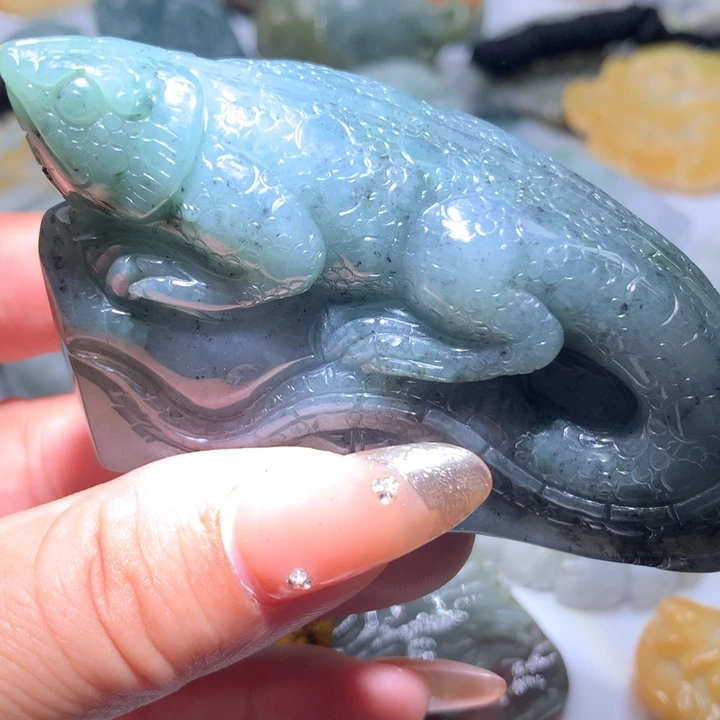 翡翠未镶嵌颈饰保真天然A货翡翠