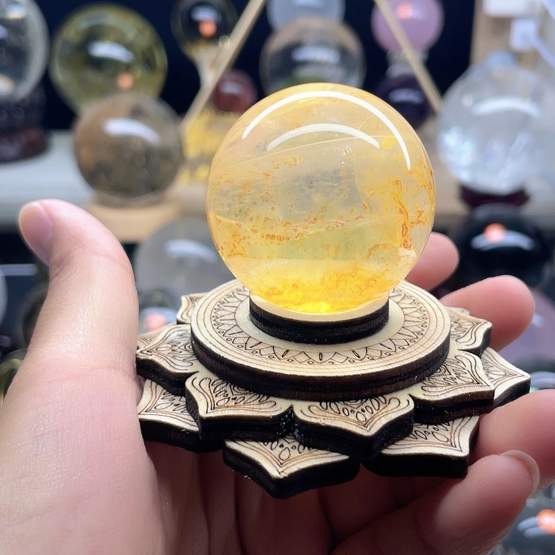 咖***糖未镶嵌珠宝半成品水晶黄椒花42703