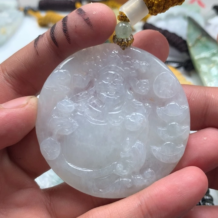 颈饰未镶嵌翡翠保真天然a货翡翠
