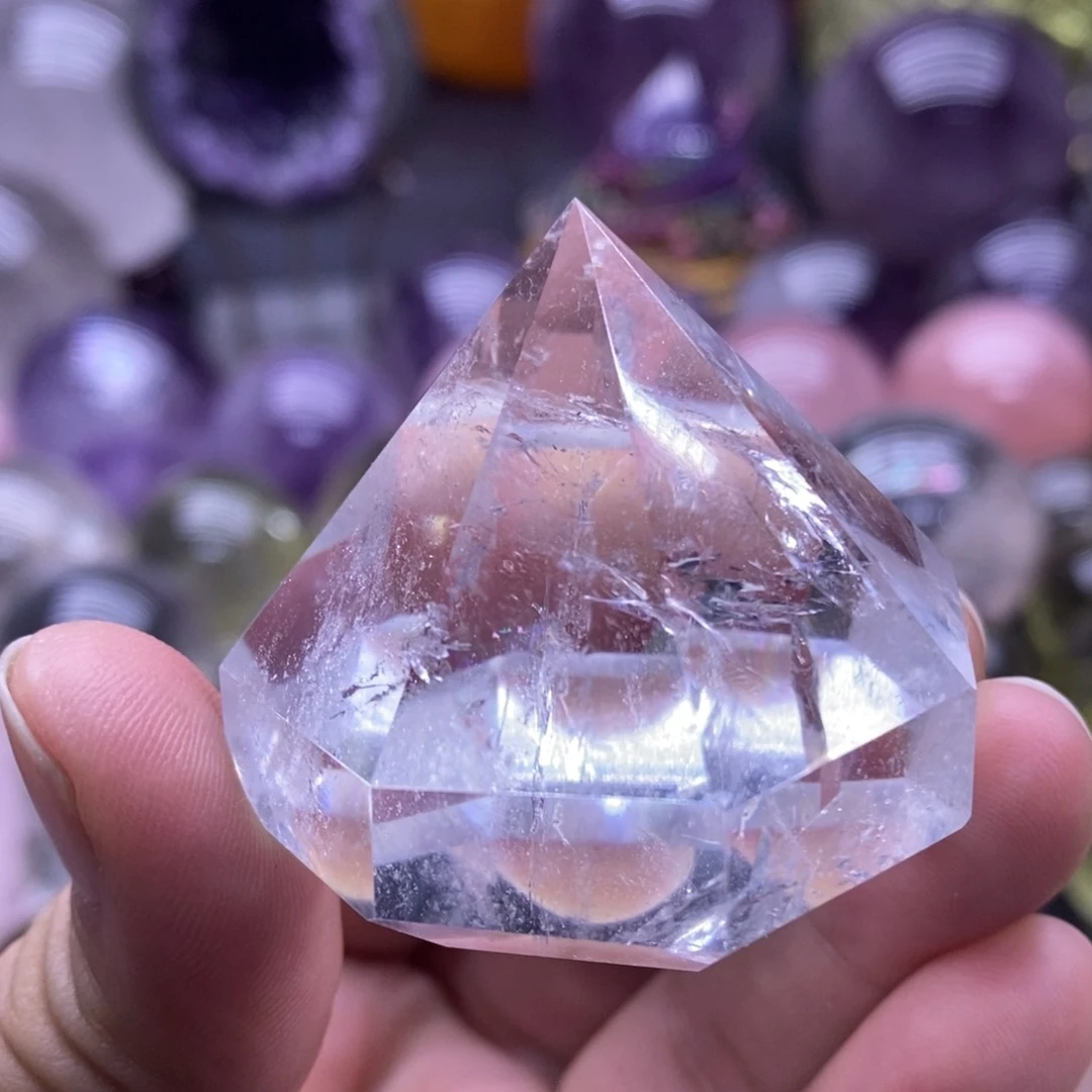 未镶嵌珠宝半成品水晶841白水晶