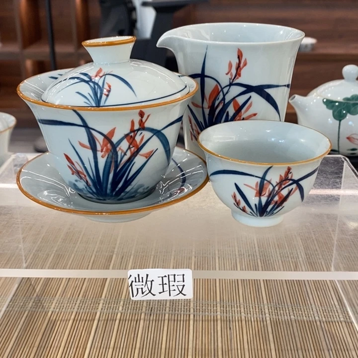 釉下老陶泥手工绘制