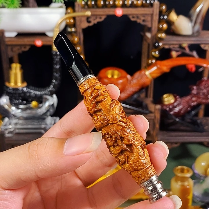 高端定制金丝楠烟嘴