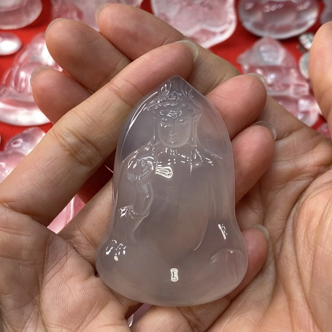 石英质玉未镶嵌吊坠