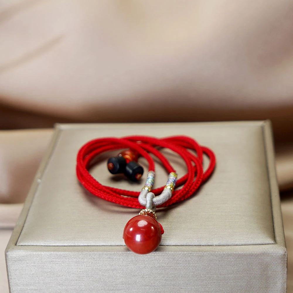 含辰砂工艺品朱砂路路通毛衣链项链 多样性发一  SL520