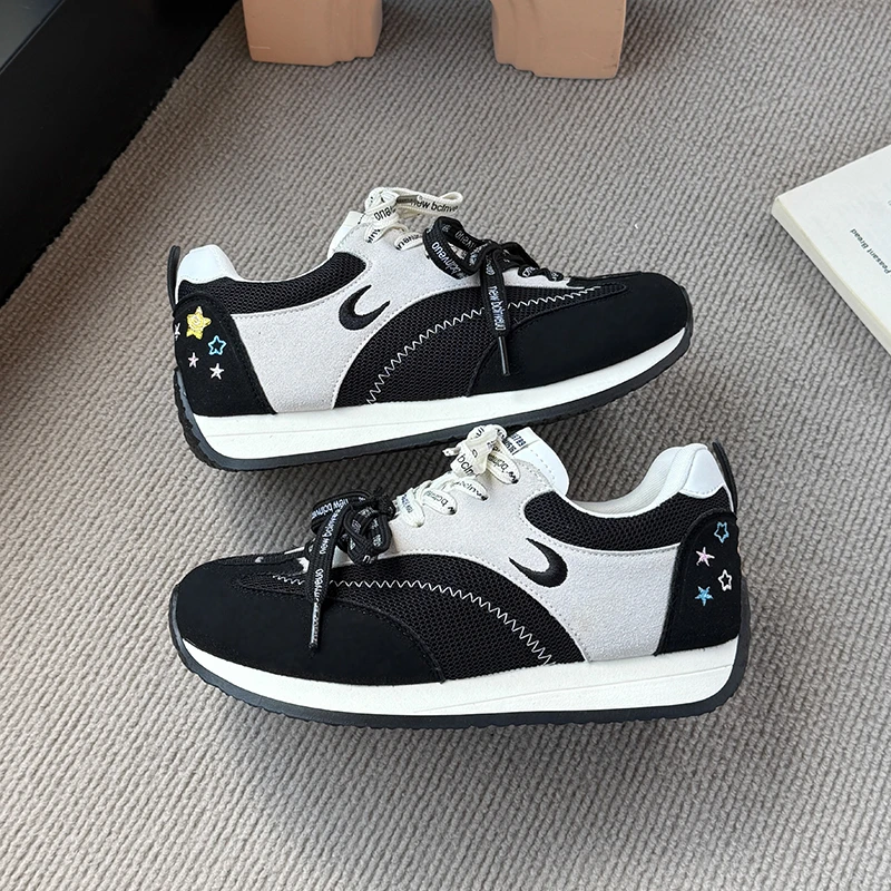 多巴胺星空德训鞋女2025秋季新款软底阿甘鞋百搭平底休闲运动鞋