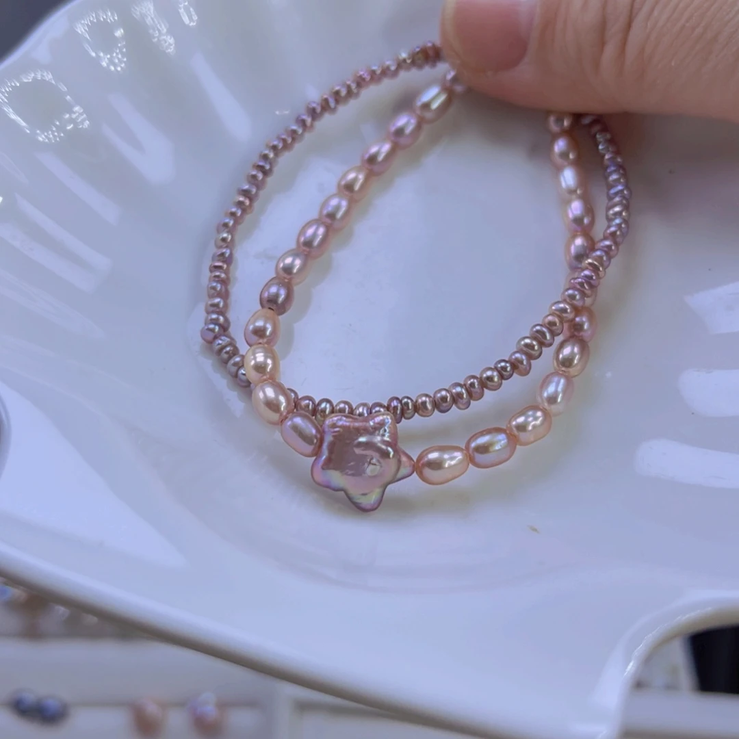 淡水珍珠手绳合金