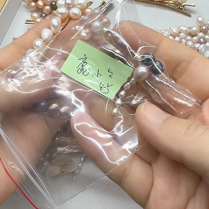 淡水珍珠发饰银S925镶嵌鹿****n