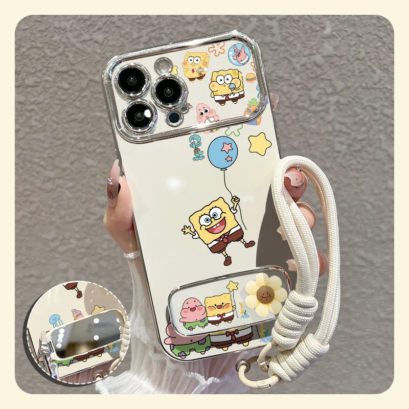 【苹果/华为/oppo/vivo/小米】适用气球绵宝大视窗手机壳防摔套女款