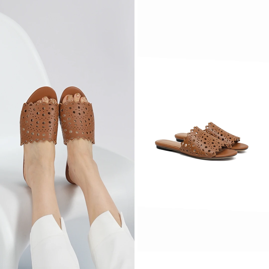 双子星【ALA拖鞋】2025年新款夏日波西米亚风拖鞋2E24288