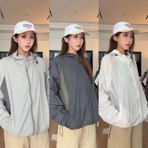 【慌慌】夏季薄款户外连帽防晒服外套UPF50+防紫外线透气外套Y146