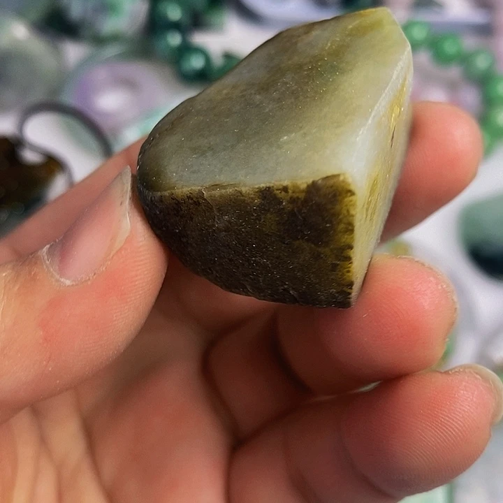 翡翠散珠天然翡翠A货挂件