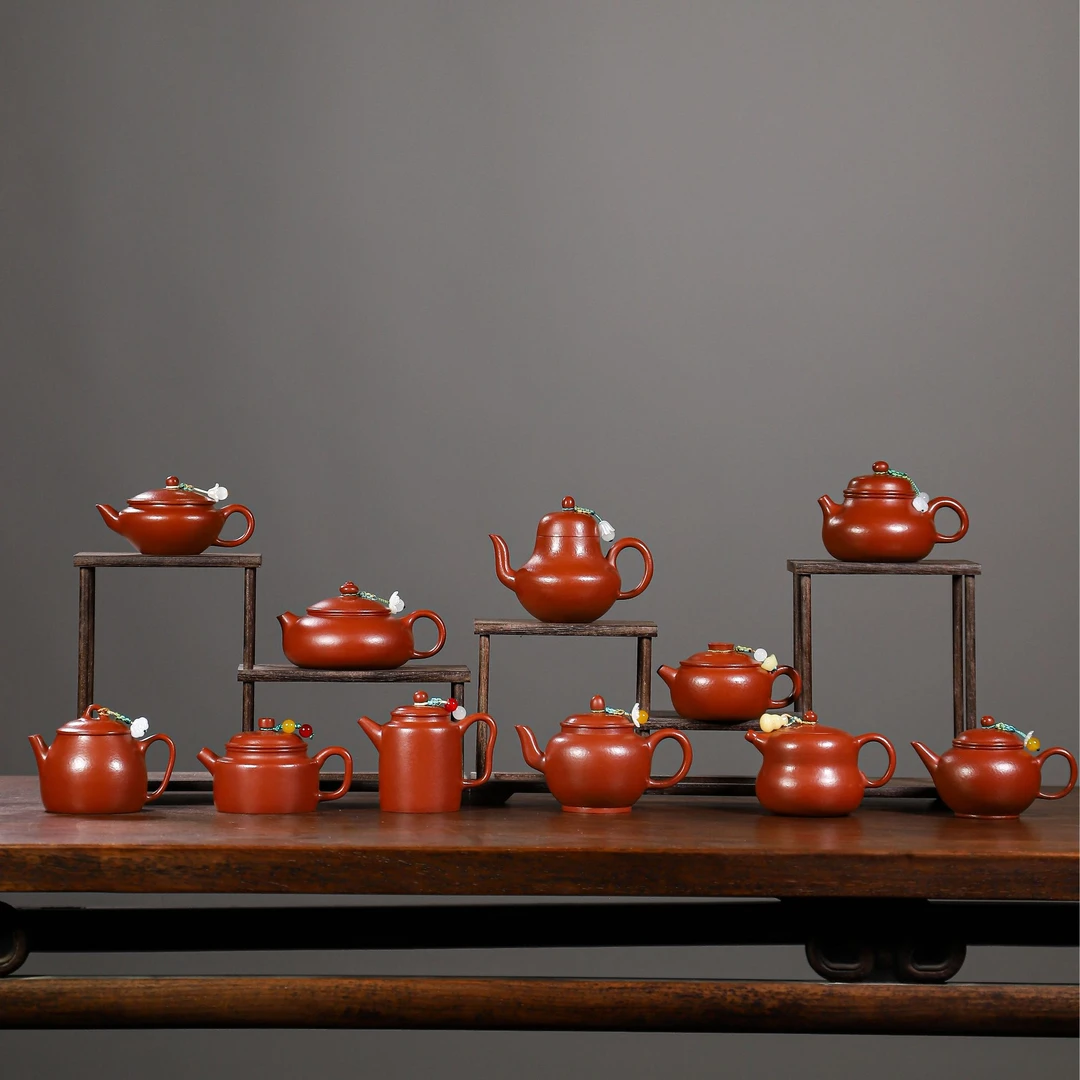 孟臣小品紫砂壶系列宜兴原矿小煤窑朱泥纯手工小容量茶壶经典壶型