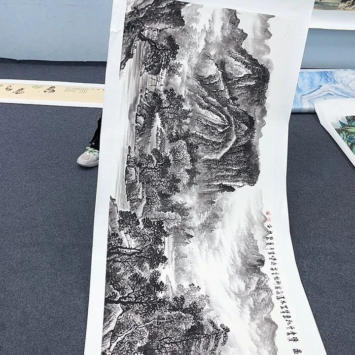 国画宣纸国画纯手绘作品大放漏