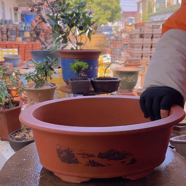 紫砂宜兴紫砂红椭圆38