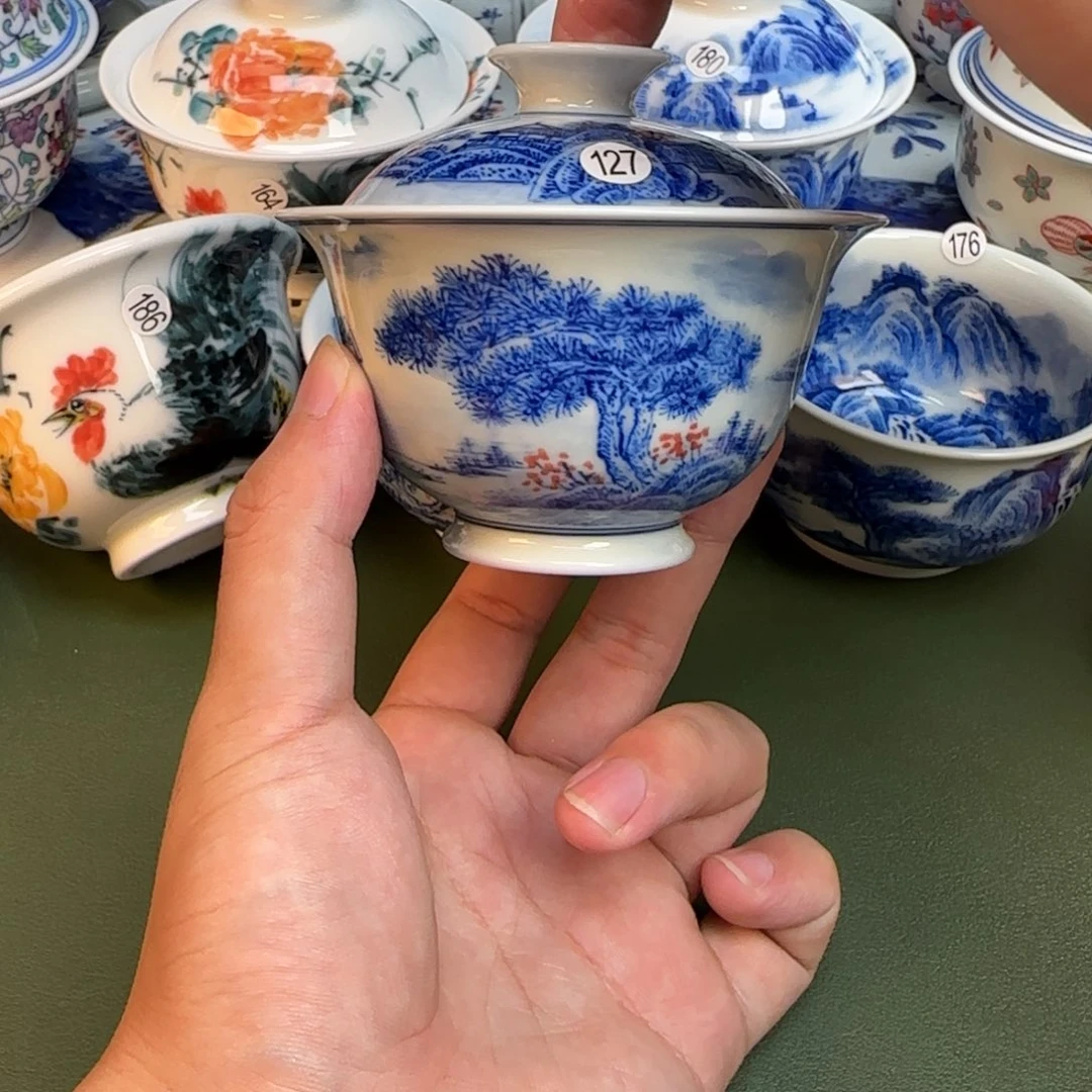 彦祖纯手工手绘茶具127