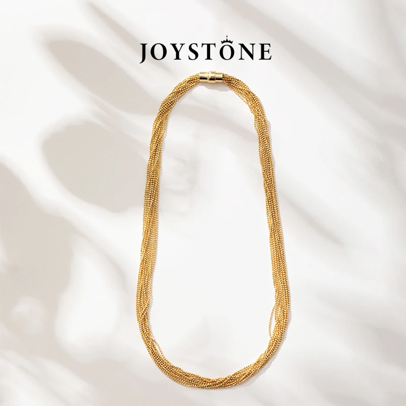 Joystone 链子925银 意大利镭射流苏项链时尚百搭欧美锁骨链