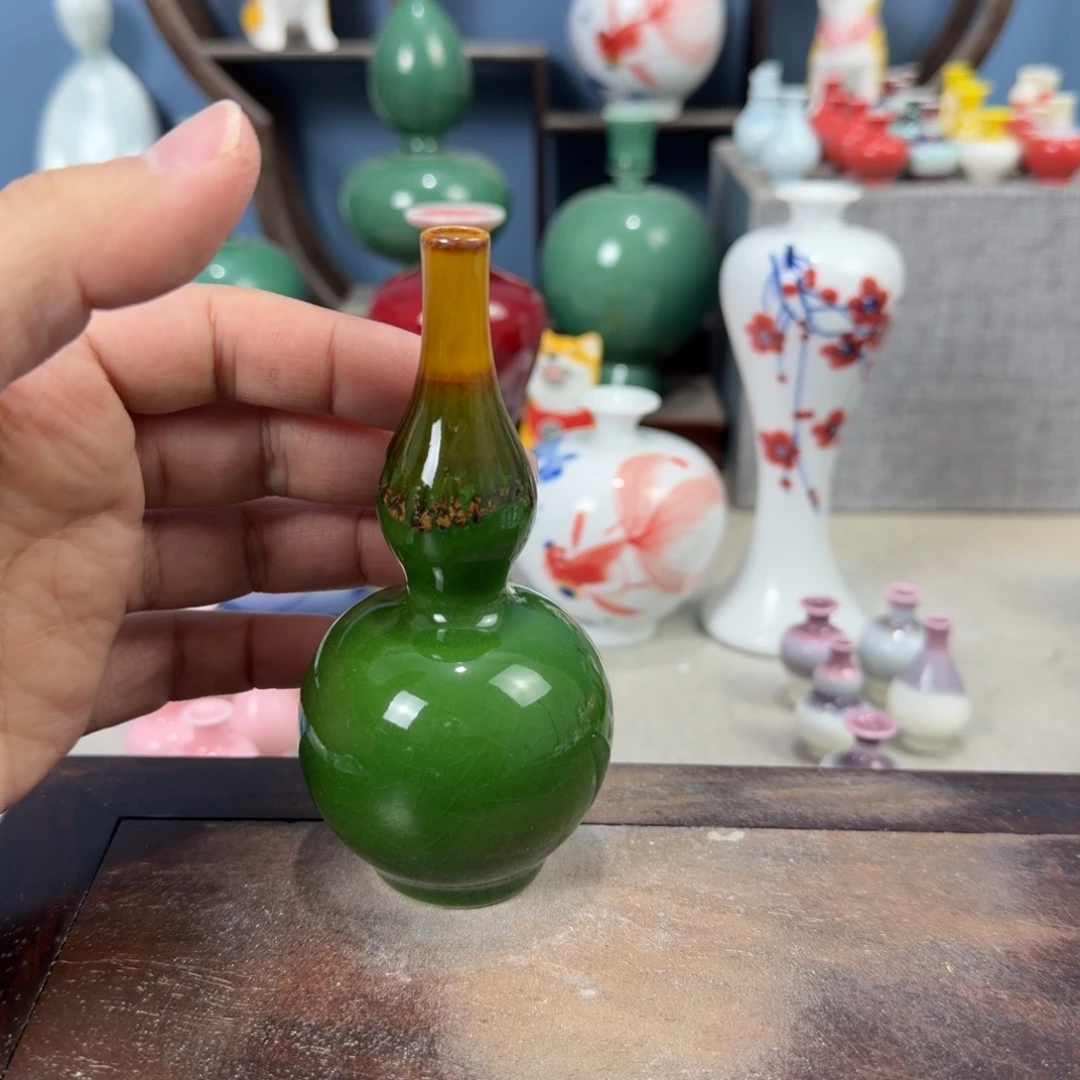 陶瓷手工小花器摆件