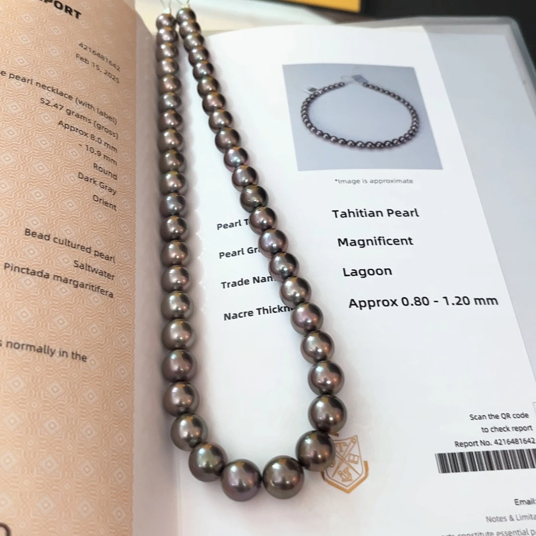 未镶嵌海水珍珠颈饰拉贡8-10.9