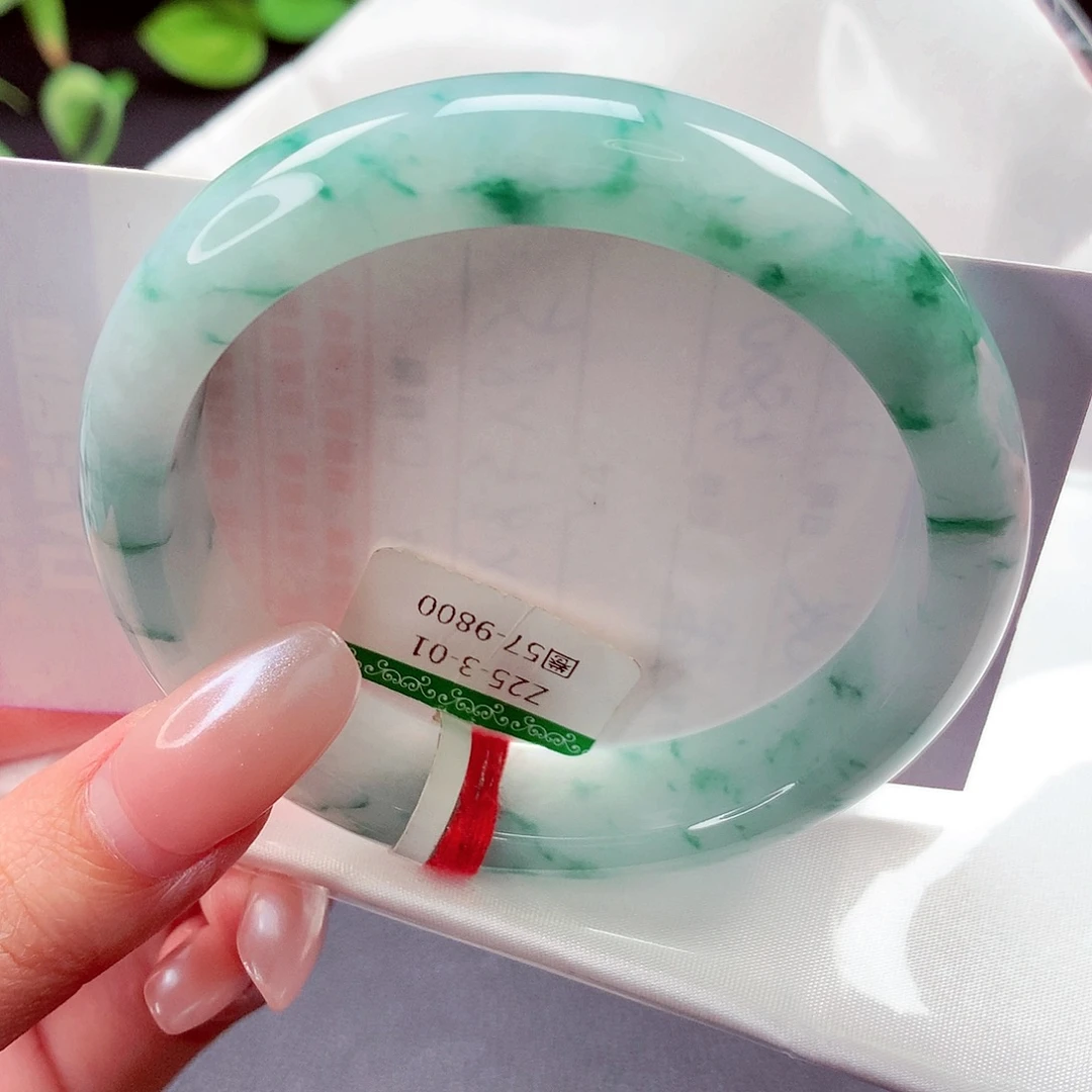 翡翠未镶嵌手镯缅甸天然a货翡翠手镯