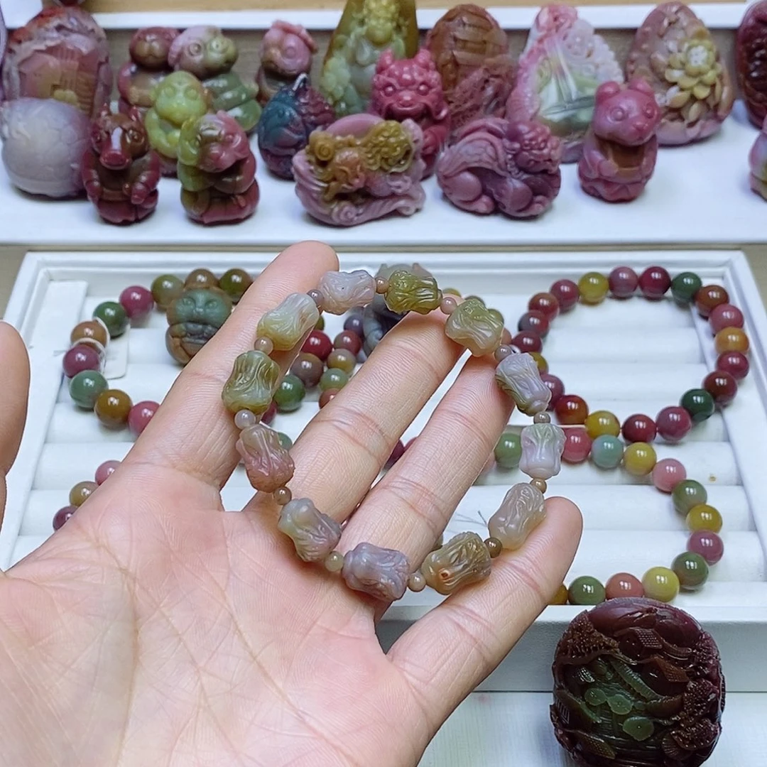 玛瑙/玉髓盐源玛瑙手串未镶嵌