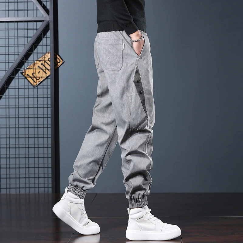 轻奢痞帅男装休闲裤美式潮牌秋季款爆款2025新款宽松百搭工装裤子