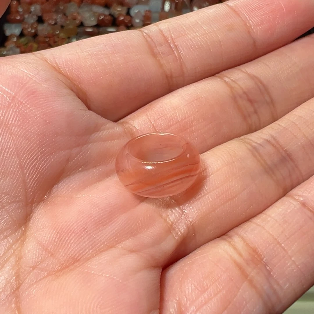 华***8南红玛瑙川料未镶嵌跑环