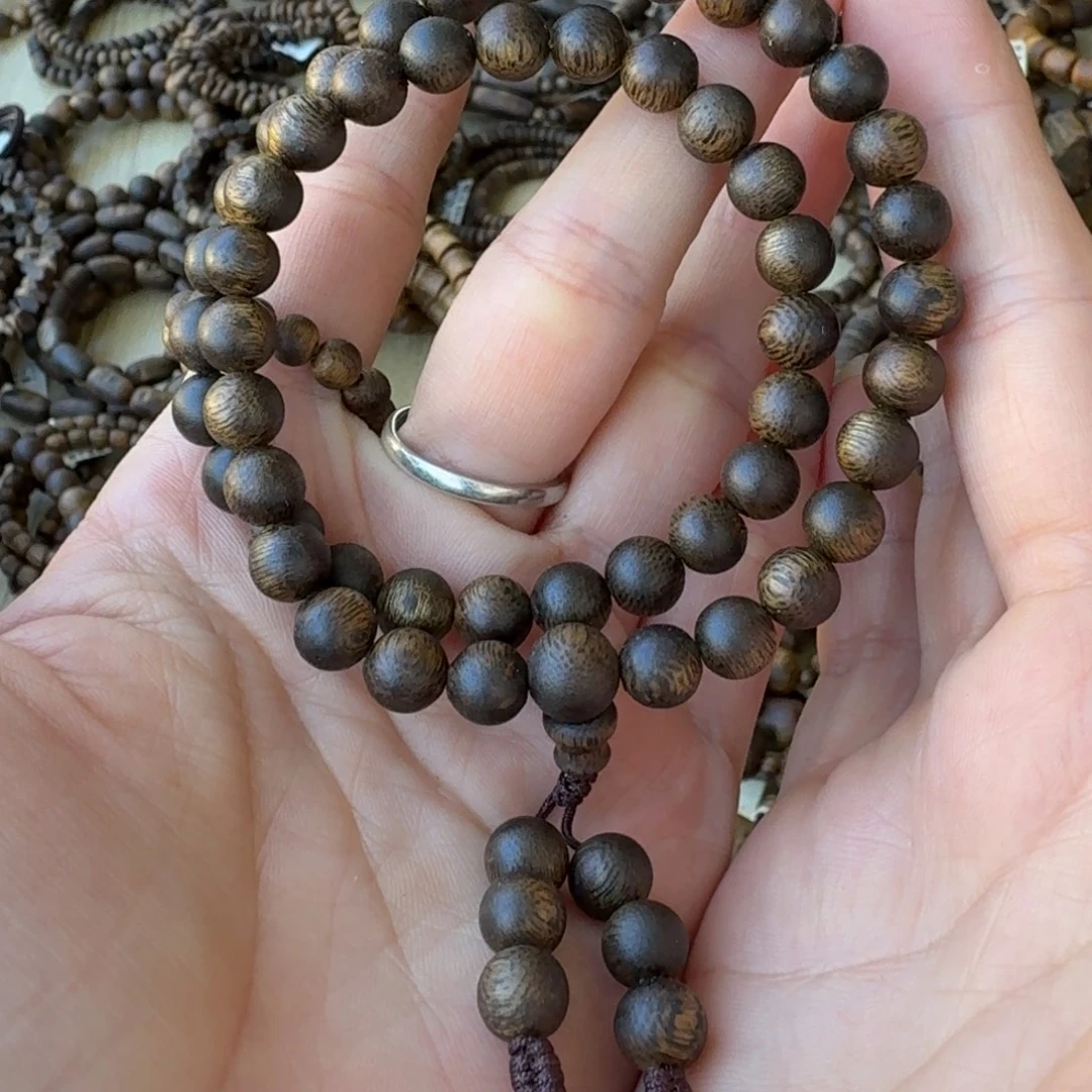 沉香手串双圈糖结卡7-9克多样性发货一条