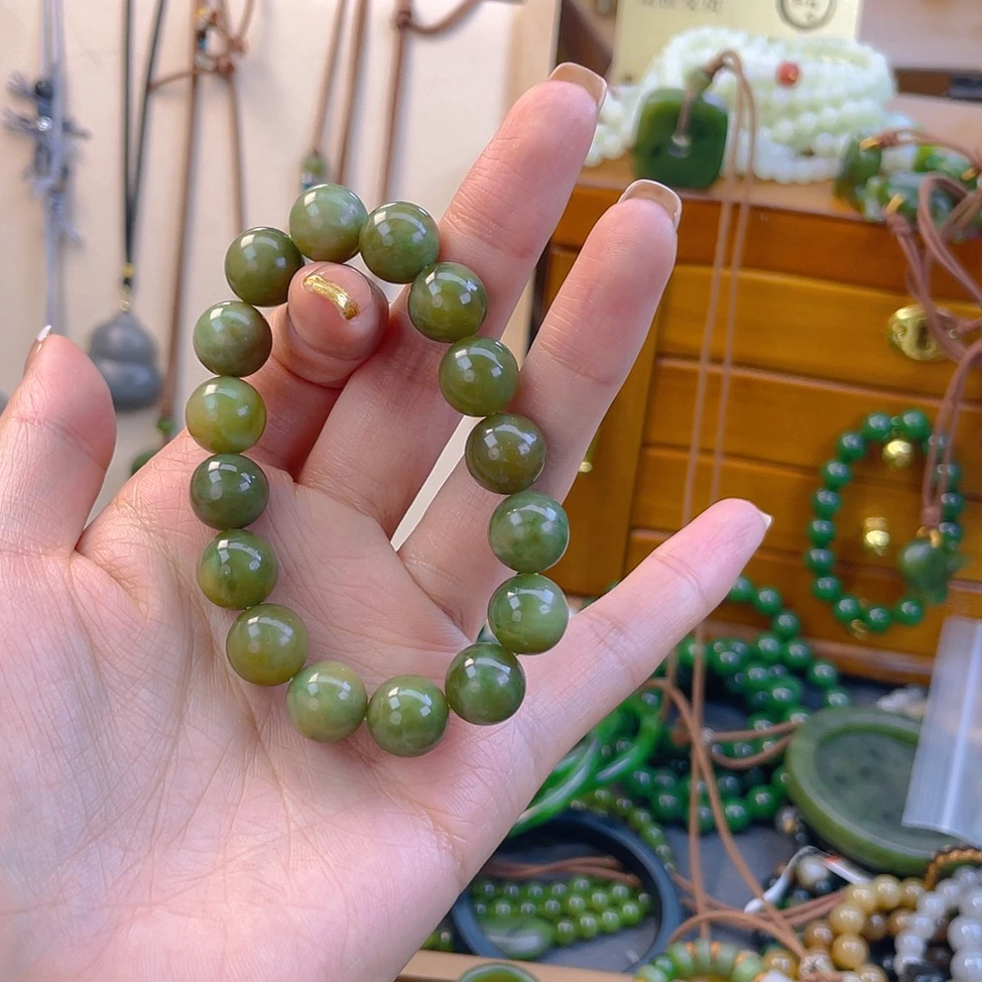 和田玉未镶嵌手链