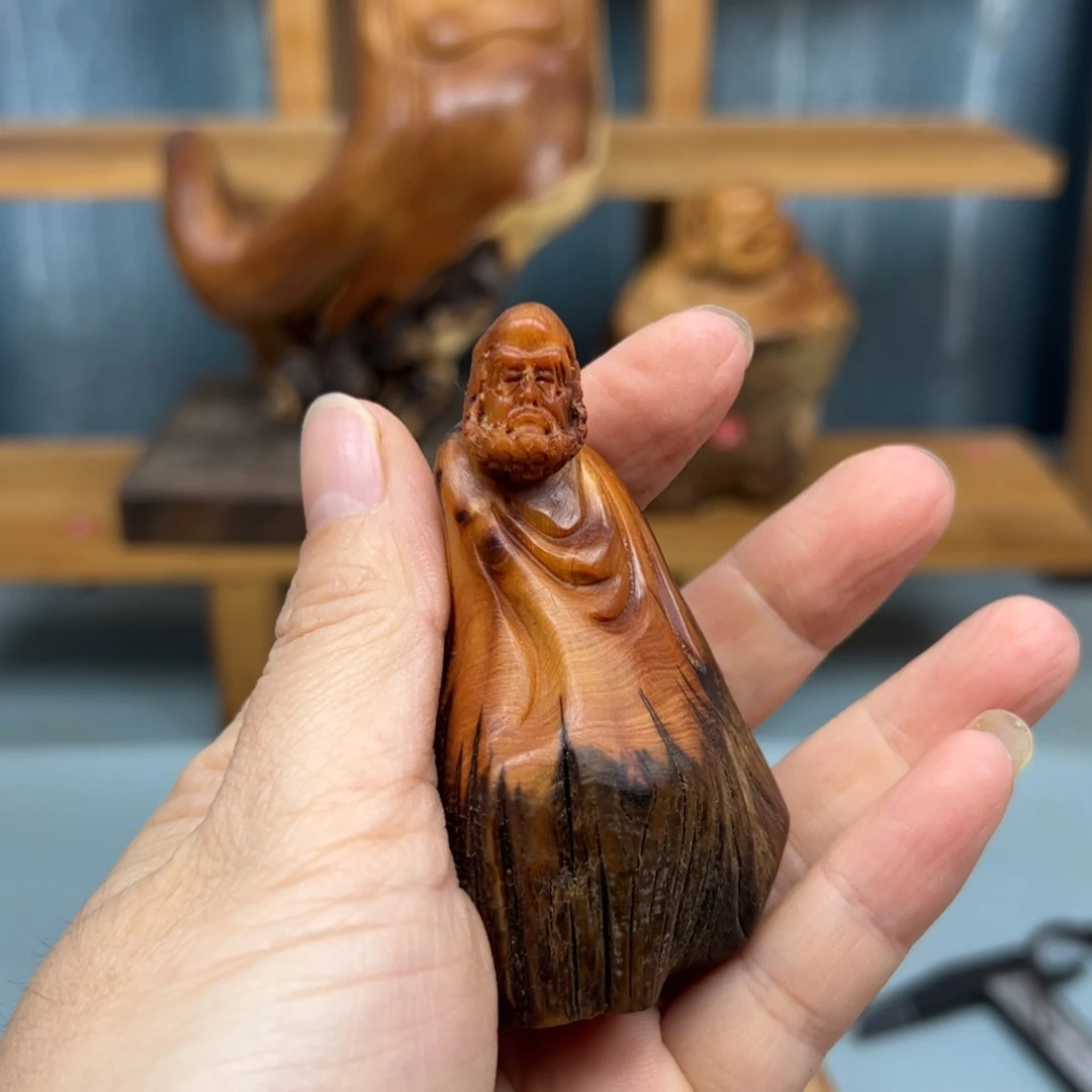 柏木崖柏木摆件手把件，7