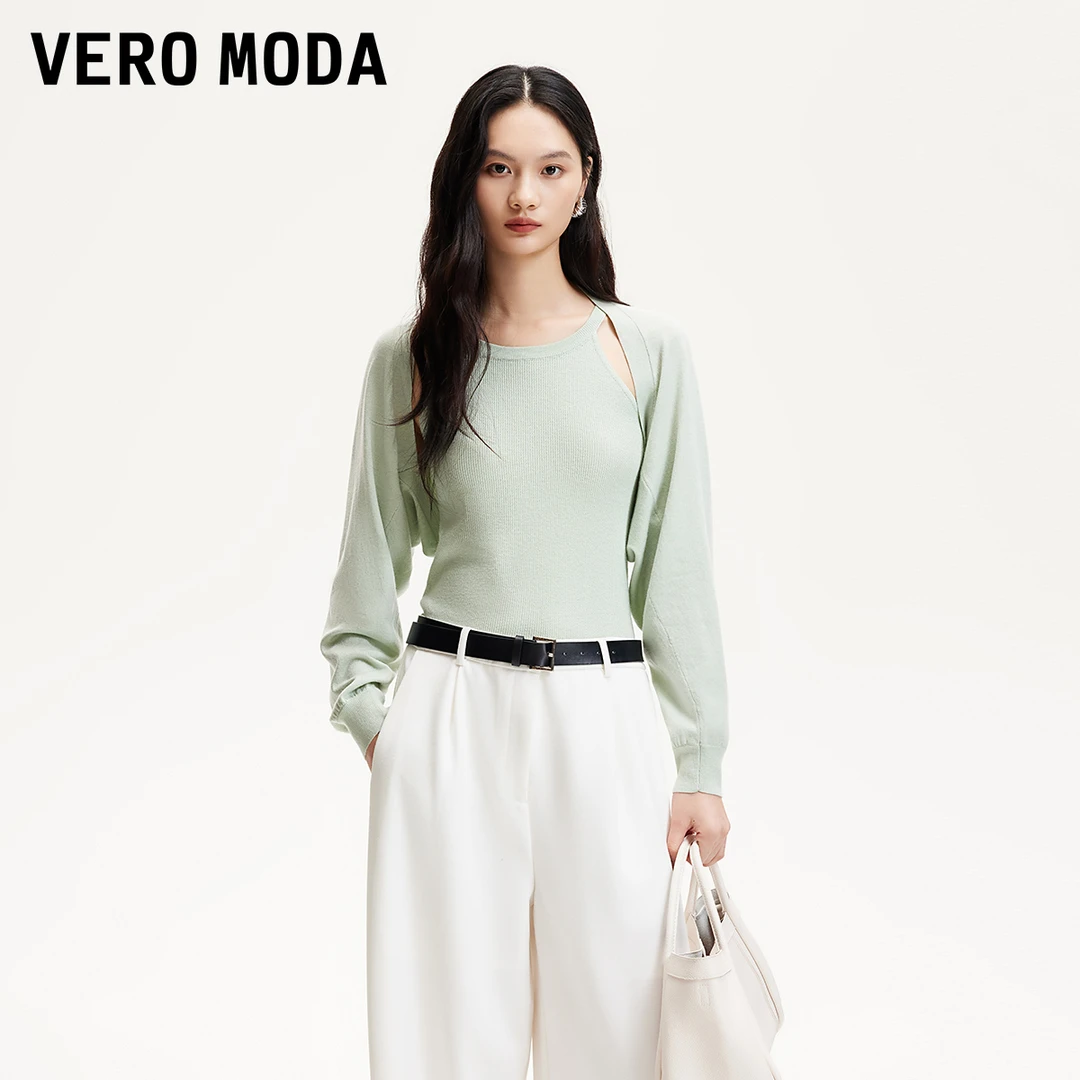 Vero Moda欧若风针织衫【国色芳华·悠然禅意】真两件针织325124043