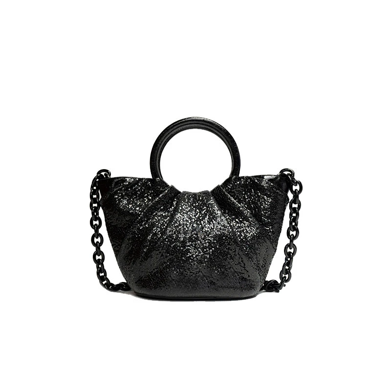 时尚百搭单肩手提包 1082黑色