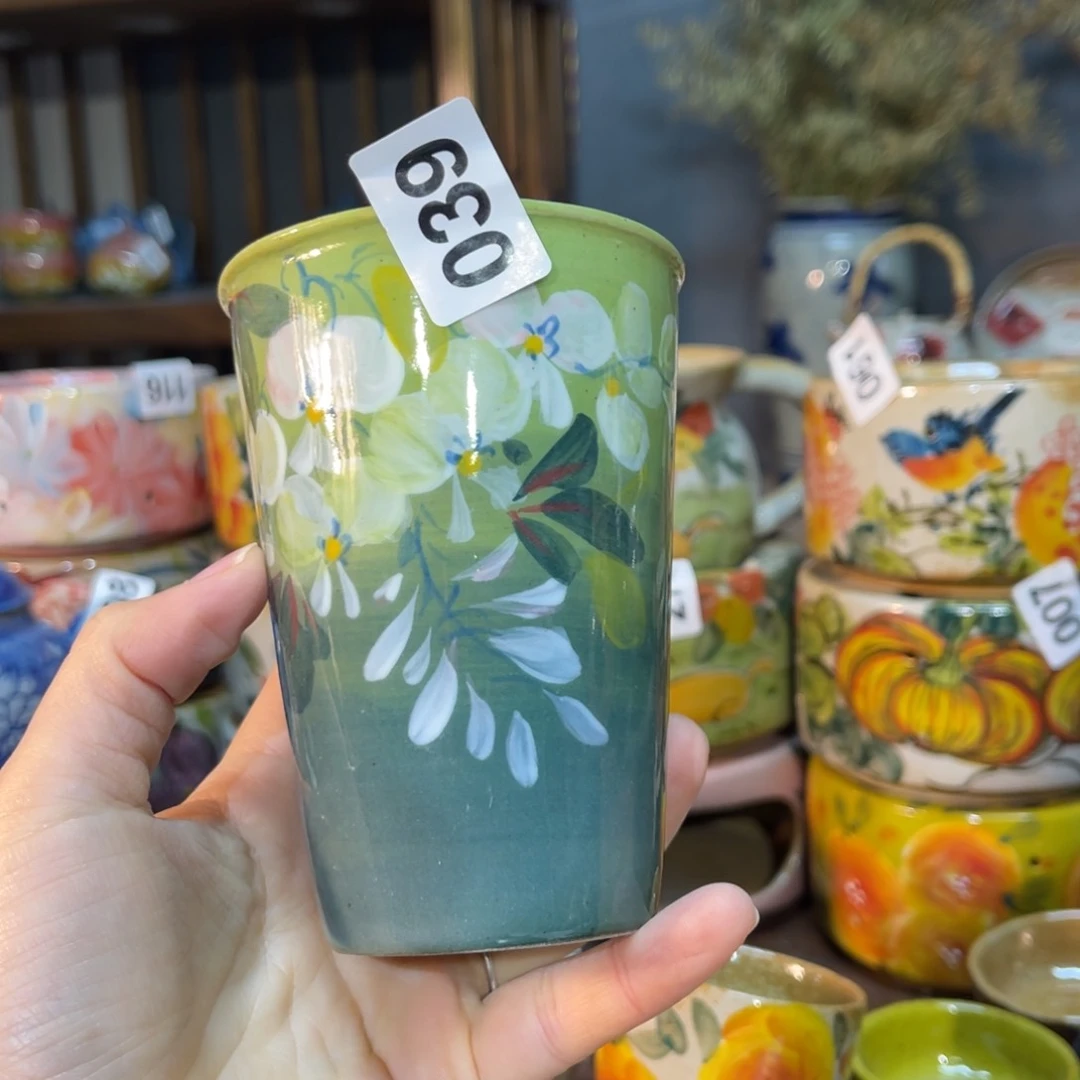 杯素浅陶瓷手工手绘