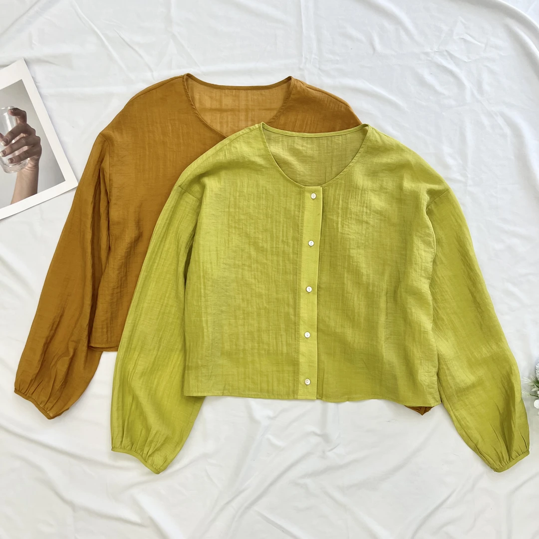 【叶子服饰】夏季新款简约基础百搭防晒短外套25241