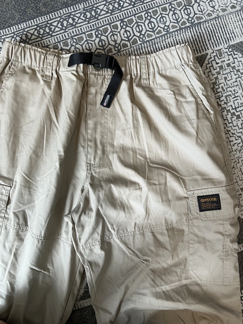 OUTDOOR立体剪裁直通可拆卸工装休闲裤