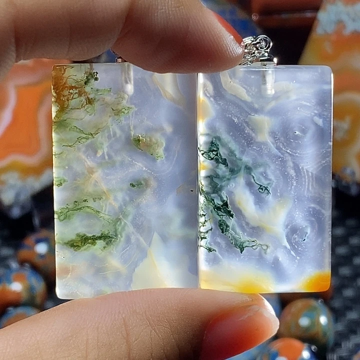 蓝***吗未镶嵌颈饰玛瑙/玉髓