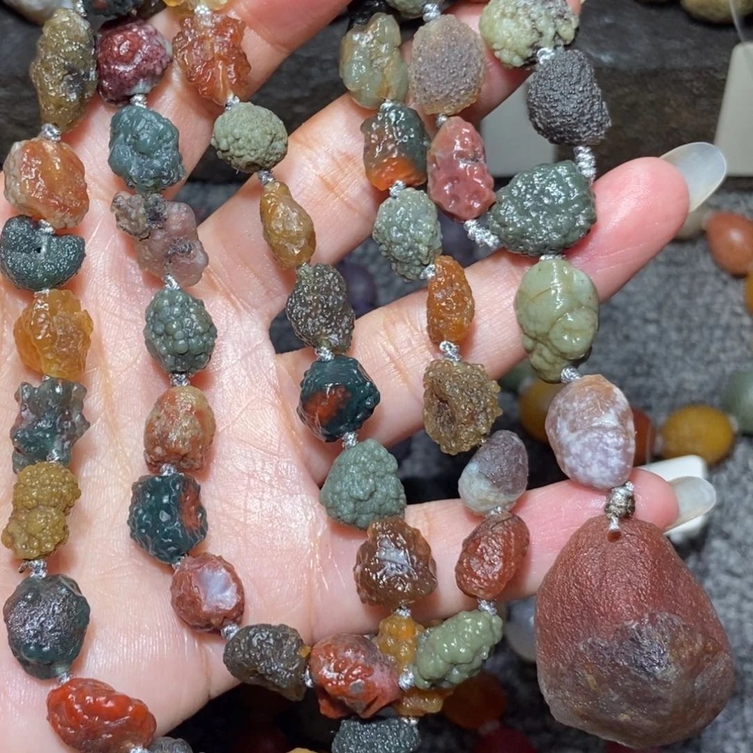 未镶嵌玛瑙/玉髓珠宝半成品