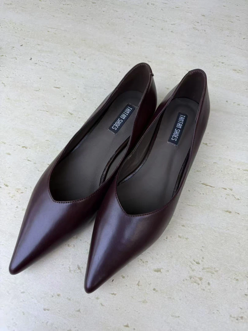 TANTAN 女士时尚舒适气质简约尖头鞋2447