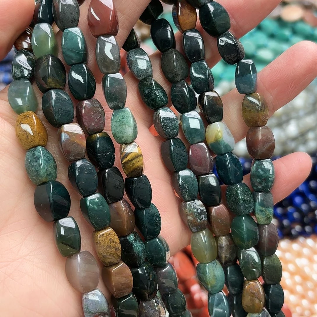 玛瑙/玉髓未镶嵌珠宝半成品8×11印度玛扭型一条