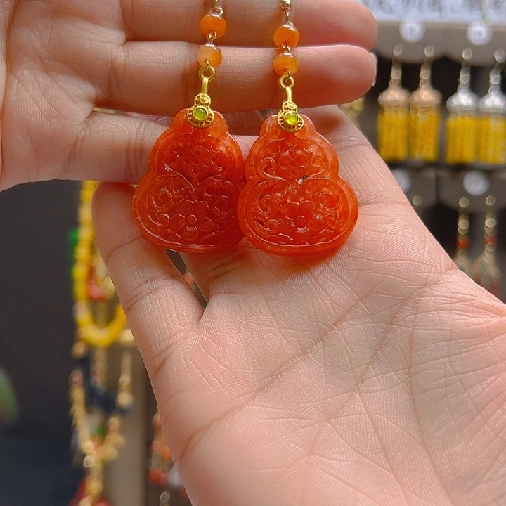 翡翠合金耳坠翡翠