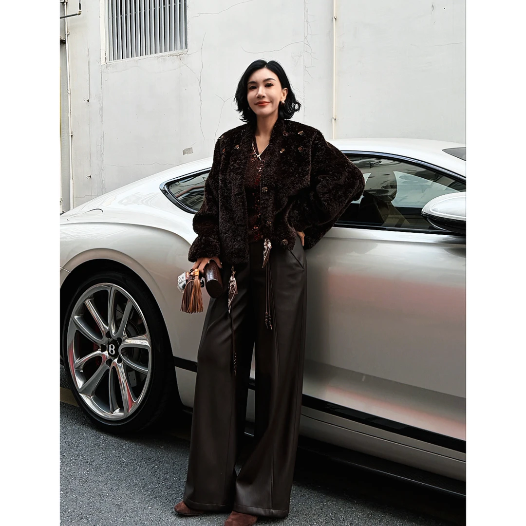 SONG-原创【雾岛信使】冬季设计师款加厚高级感奢华贵气毛绒外套