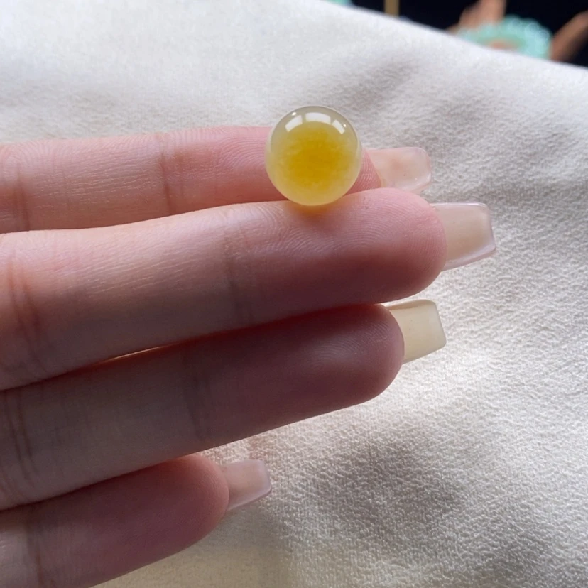【闪购商品】翡翠颈饰未镶嵌冰黄珠卡11.8
