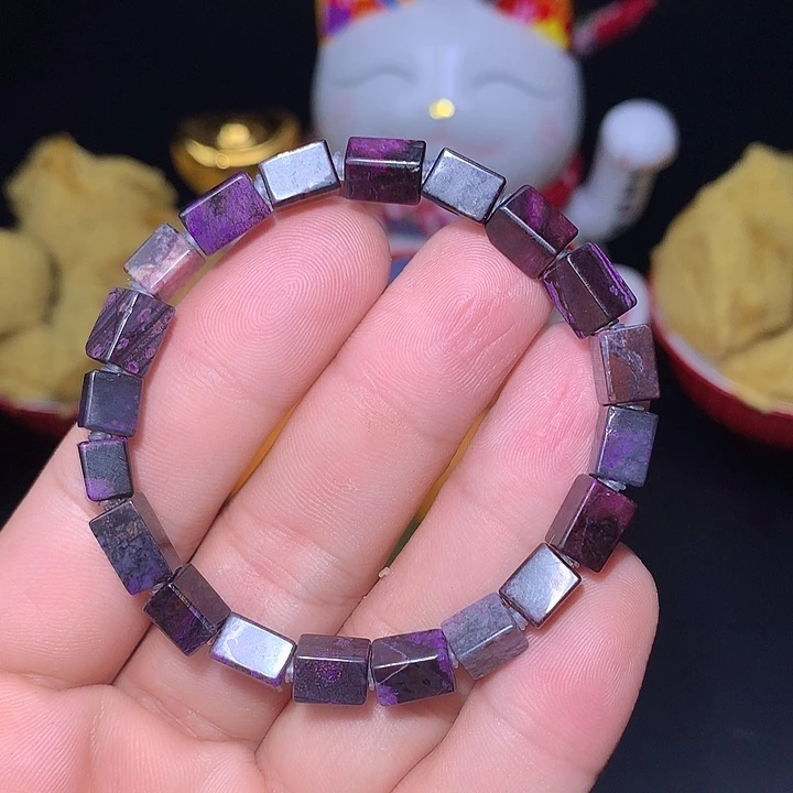 苏纪石（舒俱来）四菱手串未镶嵌