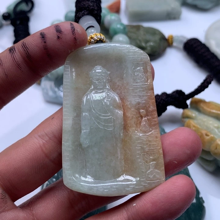 颈饰未镶嵌翡翠保真天然a货翡翠